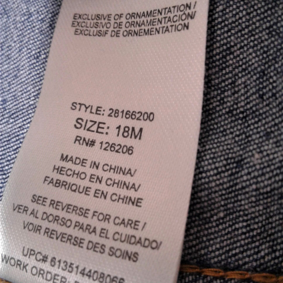 Pippa & Julie Girls Star Rhinestone Jean Jckt 18M - Picture 6 of 8